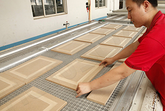 Panel furniture production line